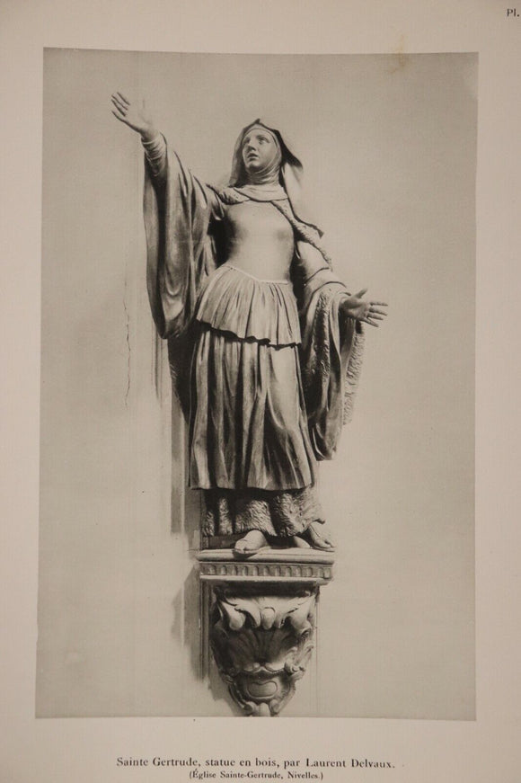 1928 L'architecture et La Sculpture en Belgique Antique Architecture Book