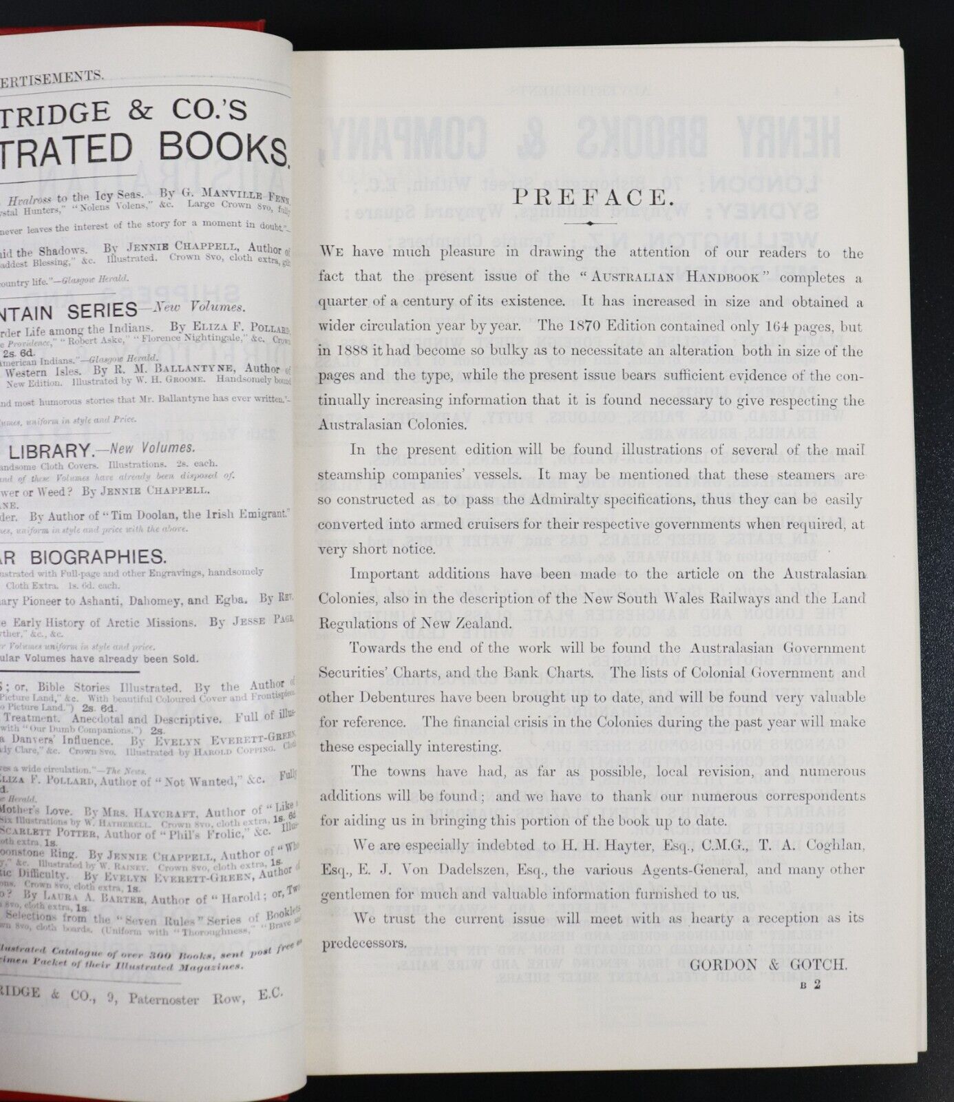 1894 Australian Handbook Directory Business Guide Antiquarian Reference Book