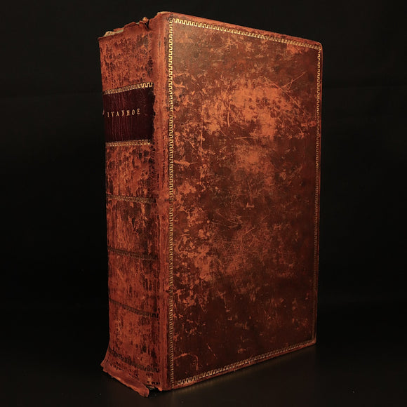 1822 Historical Romances Ivanhoe by Walter Scott Antiquarian Fiction Book 2vol