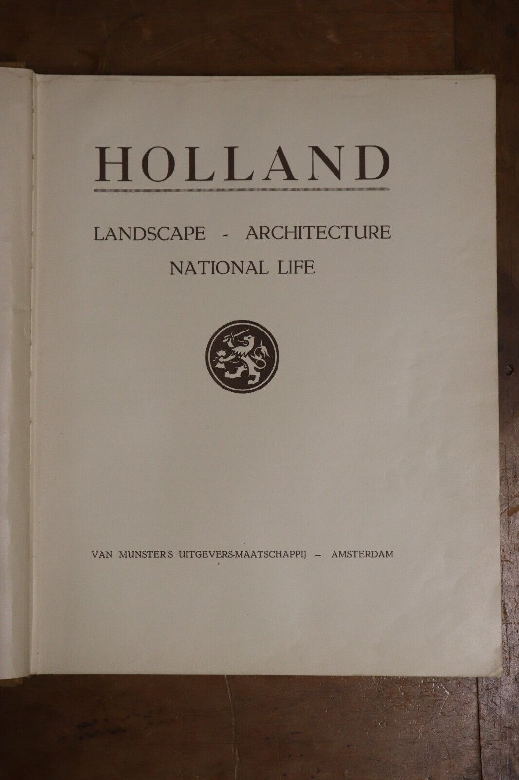 c1930 Holland - Landscape, Architecture, National Life Antique Photo Book