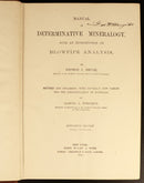 1901 Manual Of Determinative Mineralogy by George J Brush Antique Reference Book-5