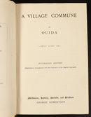 c1910 A Village Commune by Ouida Antique English Female Author Fiction Book-2