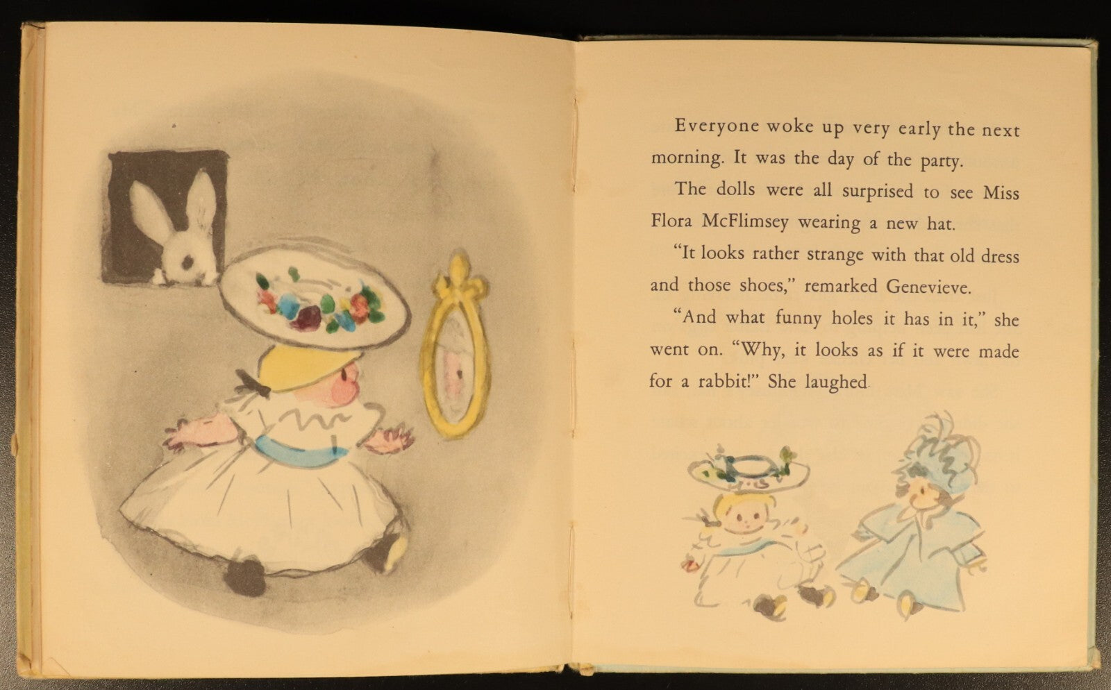 Miss Flora McFlimsey's Easter Bonnet by Mariana 1961 Vintage Children's Book