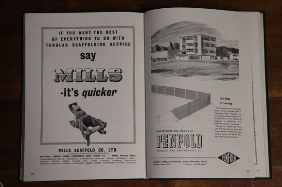1955 Architects' Year Book Vintage Architectural History & Reference Book