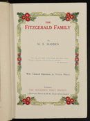c1900 The Fitzgerald Family by M.S. Madden Antique British Fiction Book RTS-3