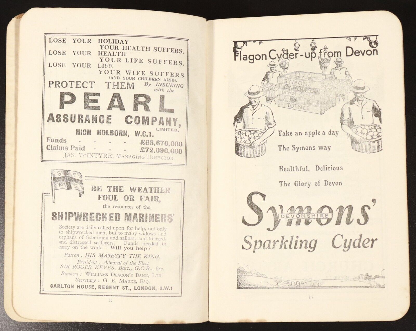 1932 Guide To London: Ward Lock & Co Antique Travel Guide Book w/Maps