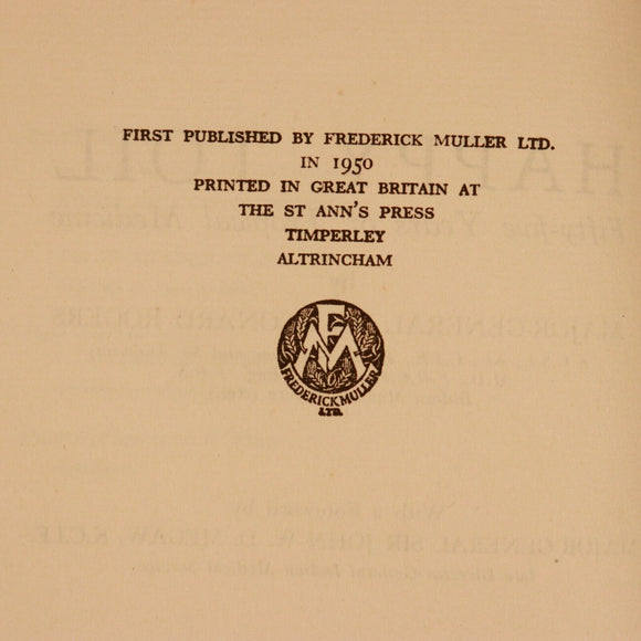1950 Happy Toil 55 Years Of Tropical Medicine by L. Rogers Vintage Medical Book