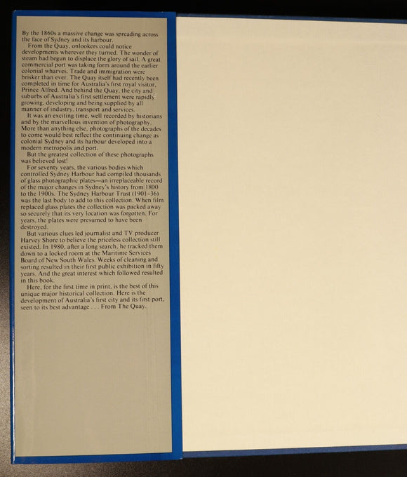 1981 From The Quay: Sydney Harbour By Harvey Shore Australian History Book