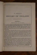 1888 A Child's History Of England by Charles Dickens Antique History Book-6