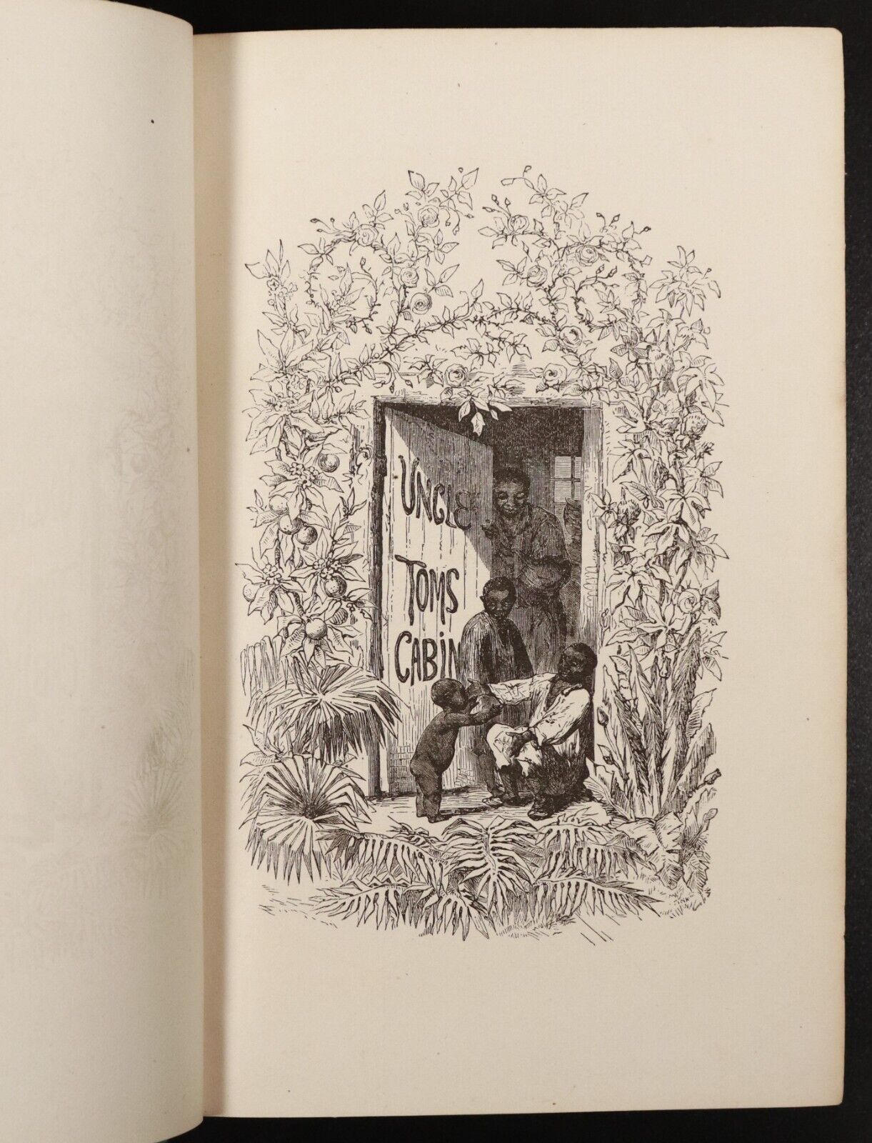 1880 Uncle Tom's Cabin by Harriet Beecher Stowe Antique Fiction Book Illustrated