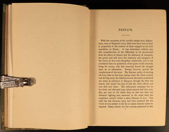 1912 On The Irrawaddy by G.A. Henty Antique Illustrated Military Fiction Book