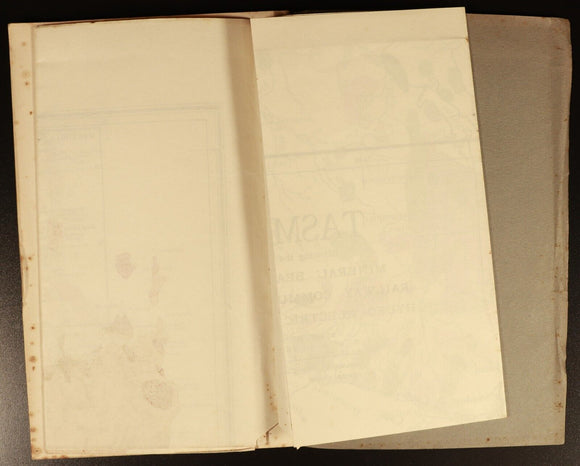1938 Geology & Mineral Deposits Of Tasmania Australian Mining History Book Maps