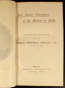 1898 Native Narratives Of Mutiny In Delhi Metcalfe Antique Military History Book-6