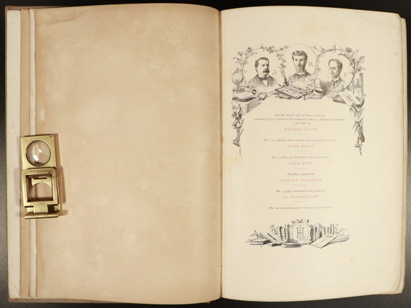 1890 History Of Manon Lescaut by The Abbe Prevost Antique Art & History Book