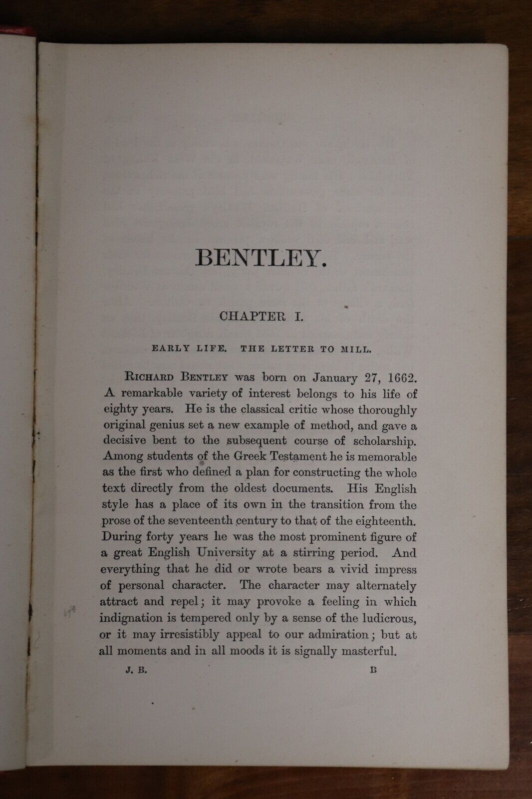 1882 English Men Of Letters: Richard Bentley Antique British History Book 1st Ed