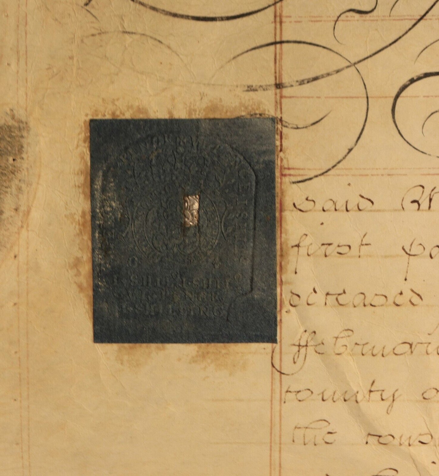 1789 Indenture Conveyance English Legal Document Manuscript Vellum Lease