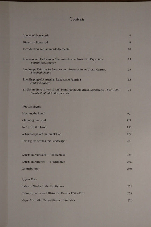 1998 New Worlds From Old: Landscape Painting Australian & American Art Book