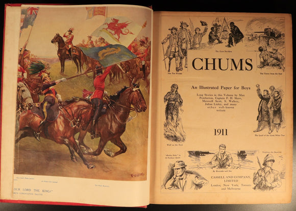 Chums 1911 Illustrated Paper For Boys Antique Illustrated British Childrens Book