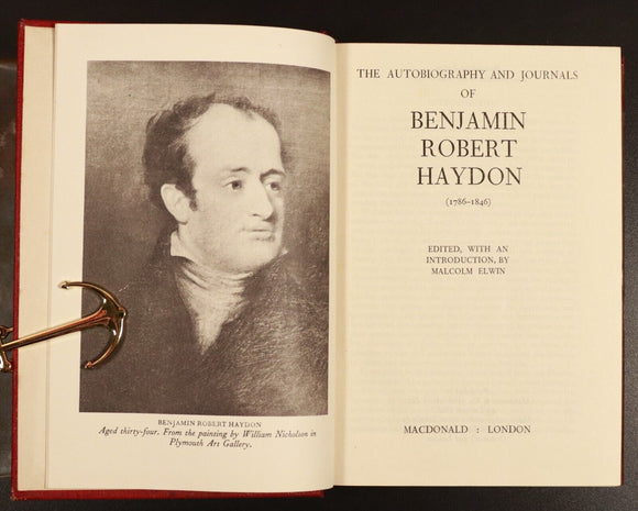 1950 The Journals Of Benjamin Robert Haydon Vintage British Art History Book