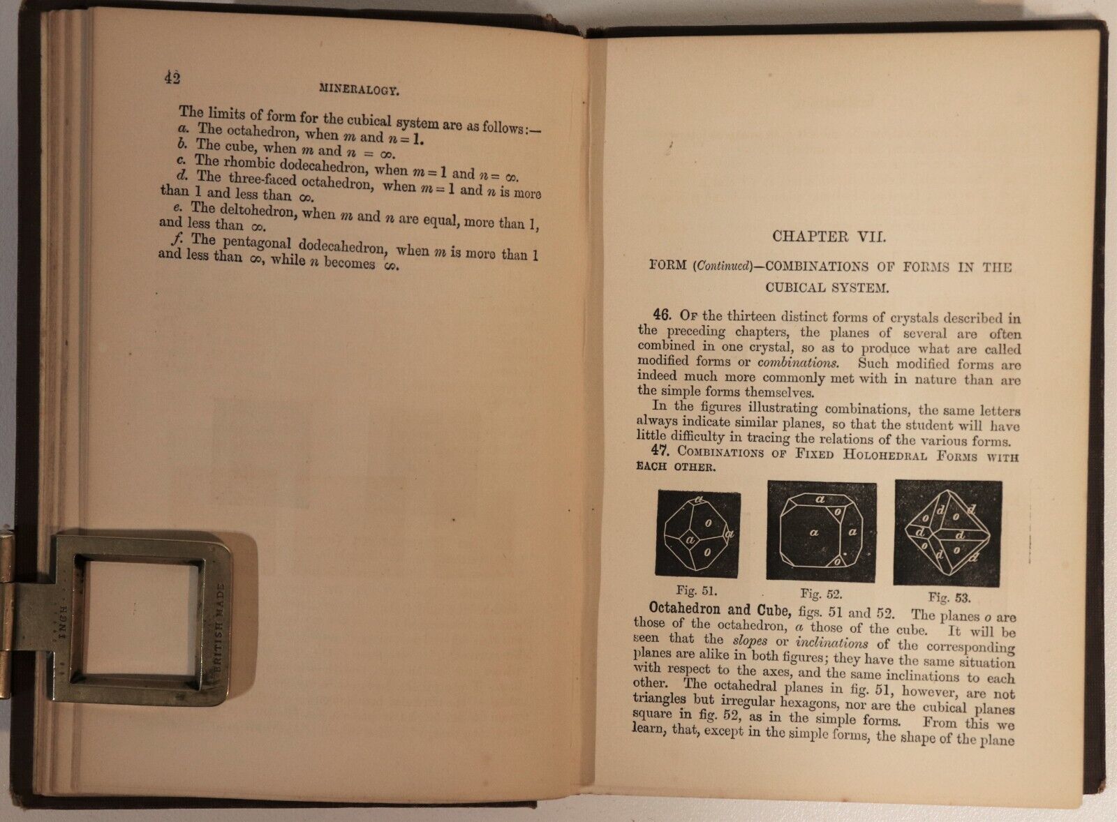 1878 The General Principles Of Mineralogy by JH Collins Antique Science Book