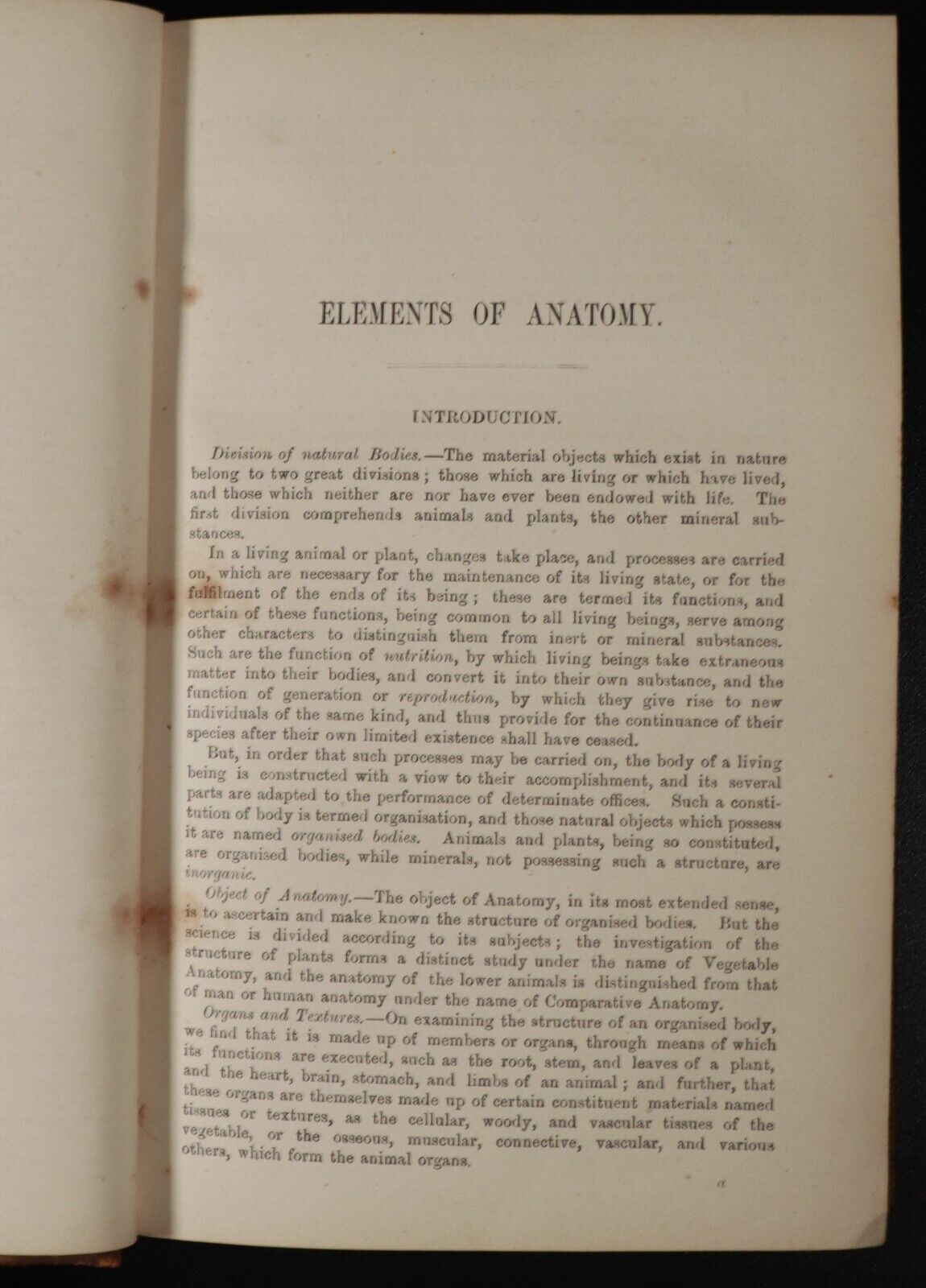 1867 Quain's Elements Of Anatomy Illustrated Antiquarian Medical Reference Book