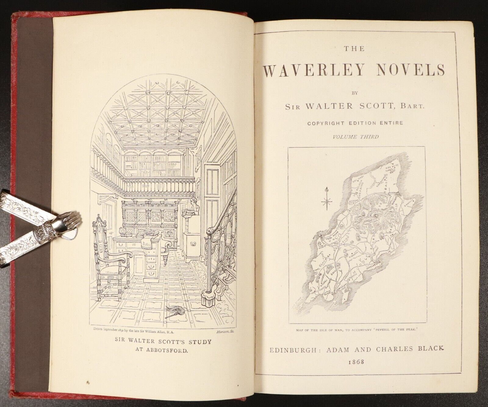 1868 4vol The Waverley Novels by Walter Scott Antique British Fiction Book Set