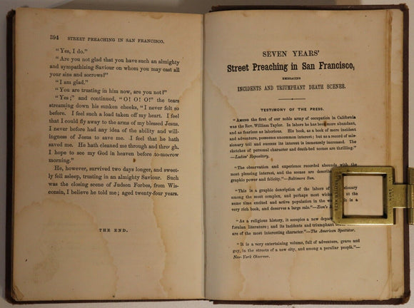 1856 Seven Years Street Preaching In San Francisco Antique Theology Book