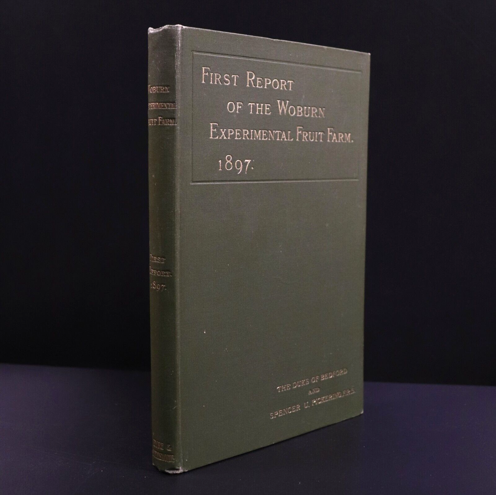 1897 Woburn Experimental Fruit Farm - Antique Natural History & Farming Book