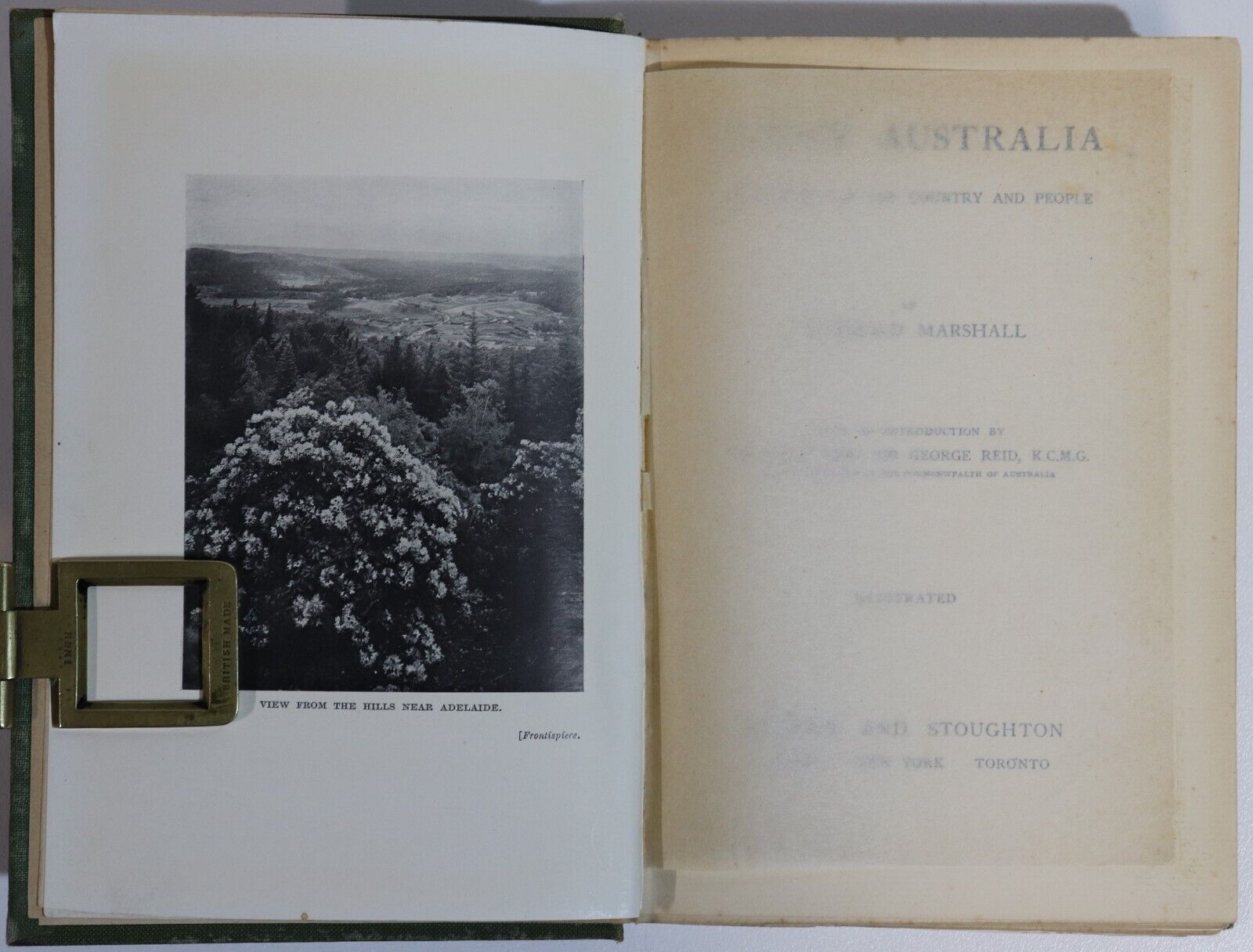 1911 Sunny Australia by Archibald Marshall Antique Australian History Book - 0