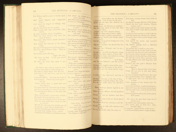 1899 Poetical Works Of Alfred Lord Tennyson Antique Poetry Book Globe Edition