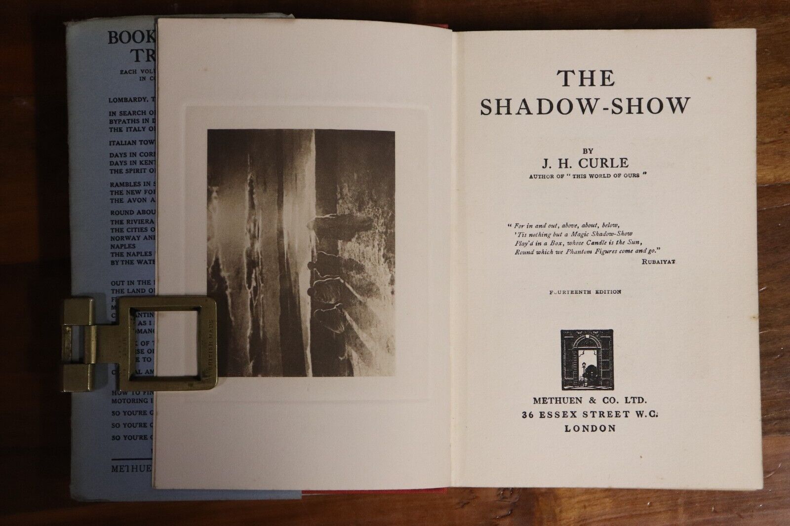 1927 The Shadow Show by J.H. Curle World Travel & Observation Book - 0