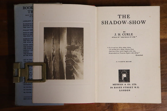 1927 The Shadow Show by J.H. Curle World Travel & Observation Book