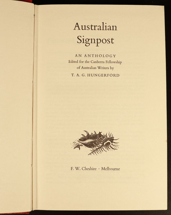 Australian Signpost by T.A.G. Hungerford 1956 Australian Literature History Book