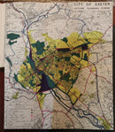 1946 Exeter Phoenix Thomas Sharp WW2 British Rebuild Antique Architecture Book-10