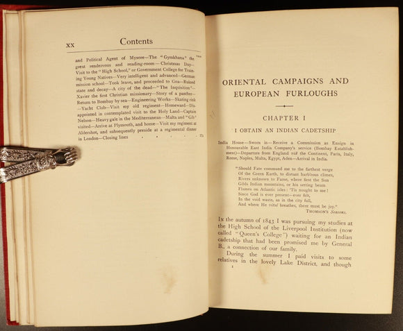 1908 Oriental Campaigns Antique Military History Book India Colonel E. Maude