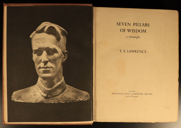 1935 The Seven Pillars Of Wisdom by T.E. Lawrence Antique Military History Book