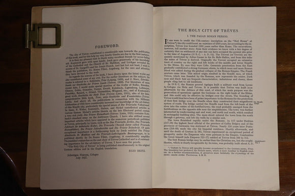1928 The Holy City Of Treves by Egid Beitz Antique German History Book