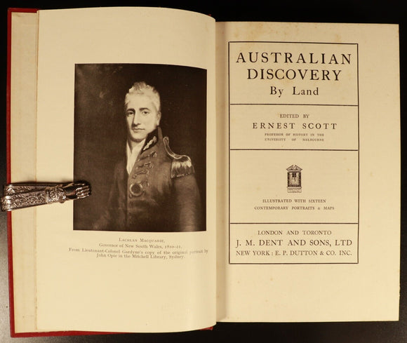 1929 2vol Australian Discovery by Sea & Land by E. Scott Antique History Books