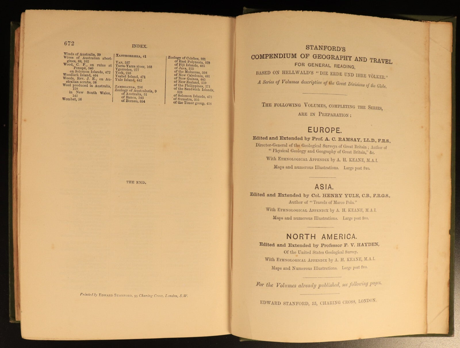 1880 Stanford's Geography & Travel: Australasia Antiquarian History Book Maps