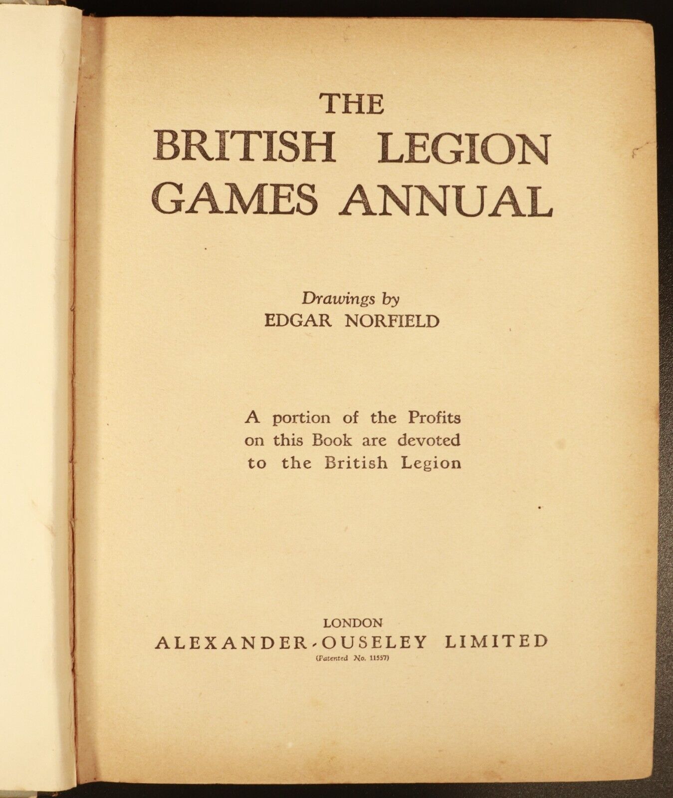 c1930 The British Legion Games Annual Antique Childrens Book Edgar Norfield Art