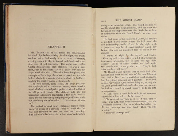 1902 The Ghost Camp by Rolf Boldrewood 1st Ed. Antique Australian Fiction Book