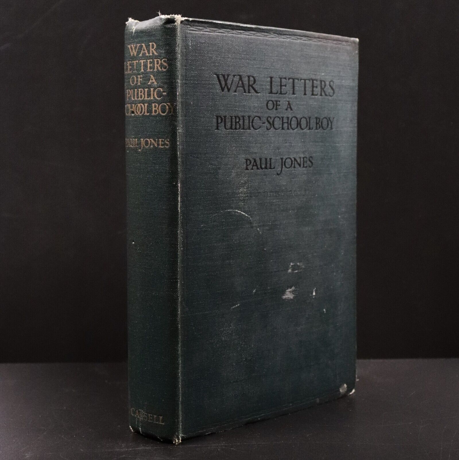 1918 War Letters Of A Public School Boy by Paul Jones Military History Book 1st