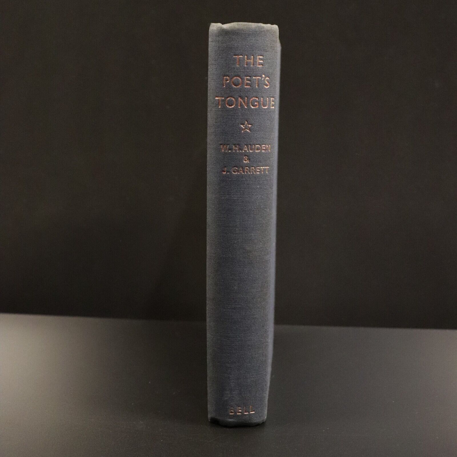 1935 The Poets Tongue An Anthology Antique Poetry Book by WH Auden & J Garrett