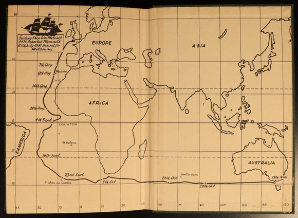 Voyage From Plymouth To Melbourne In 1839 Australian History Book J.B. Were