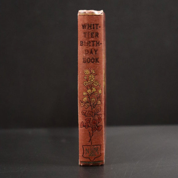 c1900 Birthday Chimes From John Greenleaf Whittier Antique Poetry Diary Book