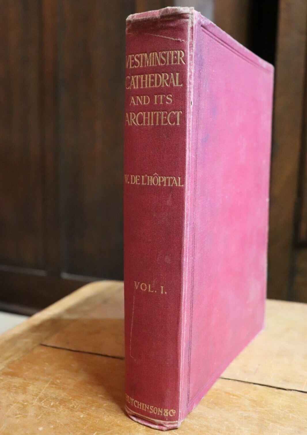 1919 Westminster Cathedral & Its Architect Antique Architecture History Book