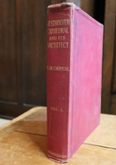 1919 Westminster Cathedral & Its Architect Antique Architecture History Book-1