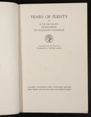 c1930 Years Of Plenty by Elisabeth De Gramont Antique Fiction Book-2
