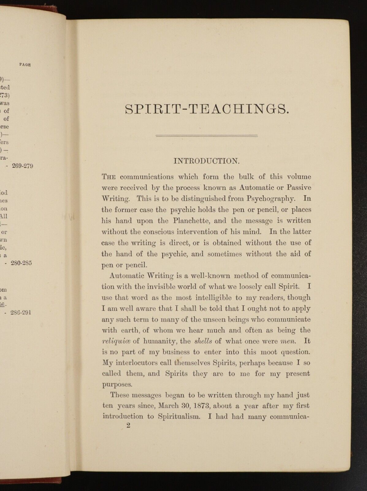 1883 Spirit Teachings by M.A. Oxon Scarce Antiquarian Occult Book Spirituality