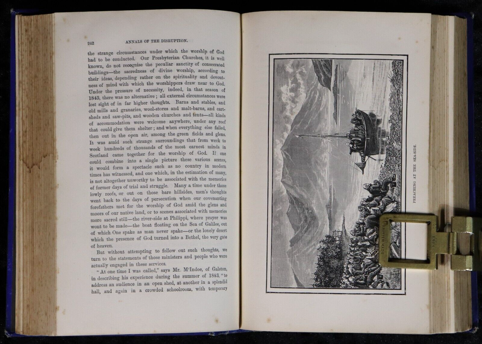 1892 Annals Of The Disruption by Rev. T. Brown Antique Scottish History Book